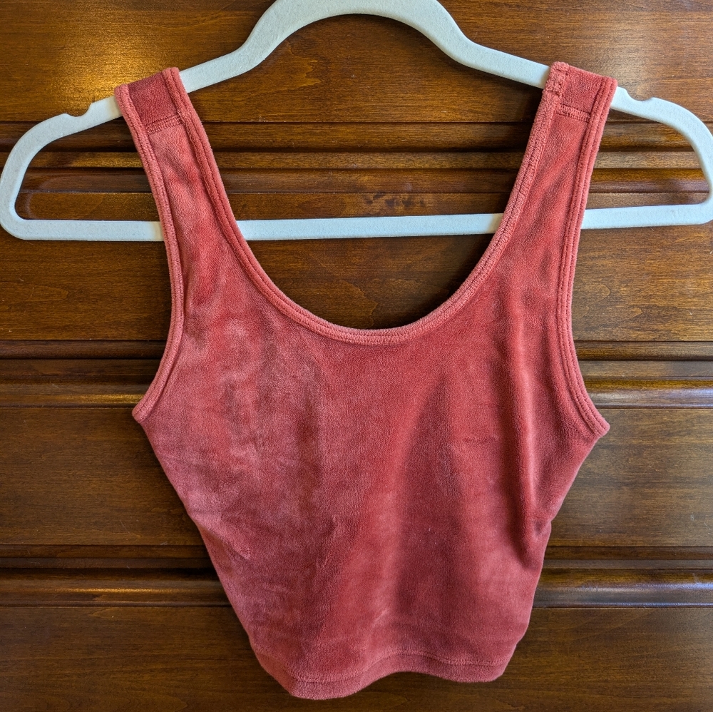 Aerie velvet scoop neck bralette top
